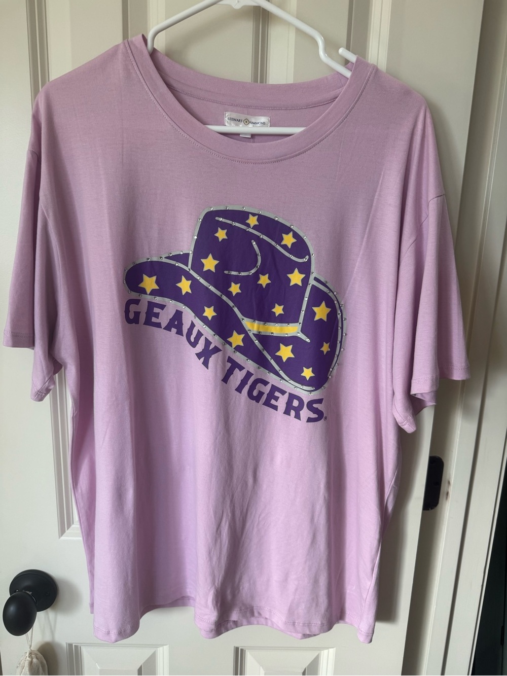 LSU Lilac Geaux Tigers Graphic Tee - Women's Short Sleeve